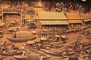 baan tawai, wood carving village, wood sculpture village